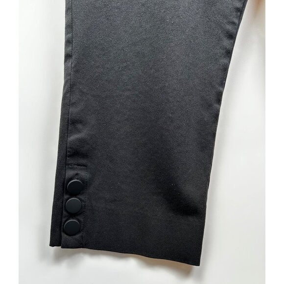 SOFT SURROUNDINGS BLACK CASUAL CHIC‎ ANKLE PANTS W/ BUTTON DETAIL Sz LARGE - Picture 7 of 10